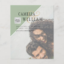 バジェットフォト結婚式招待状の混色