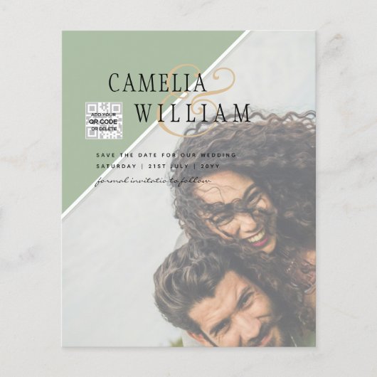 バジェットフォト結婚式招待状の混色 チラシ (正面)