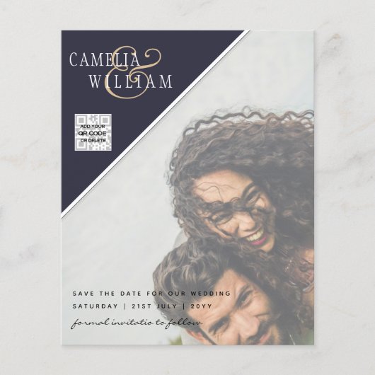 バジェットフォト結婚式招待状の混色 チラシ (正面)