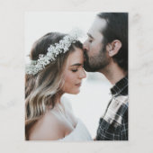 バジェットフォト結婚式招待状シンプルエレガント チラシ (裏面)