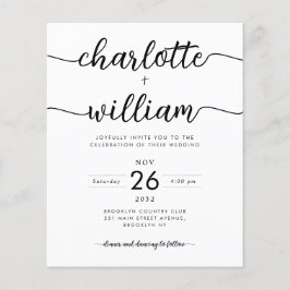 バジェットフォト詳細QRウェブサイト結婚式招待状