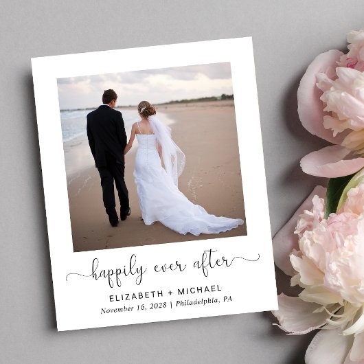 バジェットフォトQRコードウェディングレセプション招待状