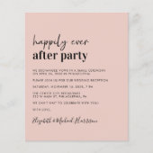 バジェットフォトQRコードウェディングレセプション招待状 (正面)