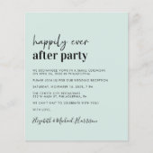 バジェットフォトQRコードウェディングレセプション招待状 (正面)