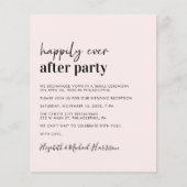 バジェットフォトQRコードウェディングレセプション招待状 (正面)