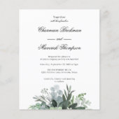 バジェットフォトQRコード結婚式招待状チラシ (正面)