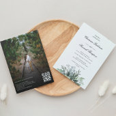 バジェットフォトQRコード結婚式招待状チラシ