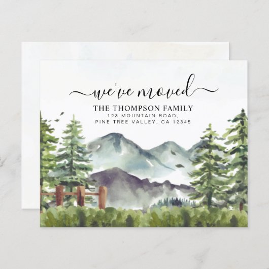 バジェットフォレストマウンテン引っ越しました新しいホームムービング (正面/裏面)