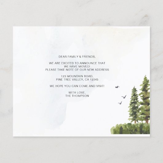 バジェットフォレストマウンテン引っ越しました新しいホームムービング (裏面)