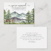 バジェットフォレストマウンテン引っ越しました新しいホームムービング ノートカード (正面/裏面)