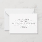 バジェットフォレストマウンテン引っ越しました新しいホームムービング ノートカード (裏面)