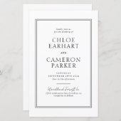 バジェットフォーマルクラシック縁どブラックスクエア結婚ズ (正面/裏面)