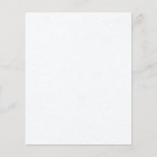 バジェットフモダンィージスケッチ結婚式招待状 (裏面)