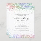 バジェットフューチャーミセス・レインボーグリッターブライダルシャワー (正面/裏面)