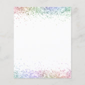 バジェットフューチャーミセス・レインボーグリッターブライダルシャワー (裏面)