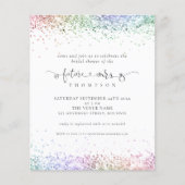 バジェットフューチャーミセス・レインボーグリッターブライダルシャワー (正面)