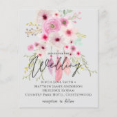 バジェットフライヤーボホ結婚式招待状 チラシ (正面)