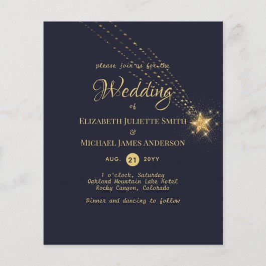 バジェットフライヤー紙スタリーナイト結婚ズ チラシ (正面)