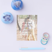 バジェットフライヤー紙結婚写真 チラシ (シングル)