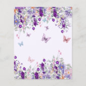 バジェットフラッタオンオーバーバタフライフローラ誕生日 (裏面)