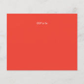 バジェットフラミンゴクリスマスパーティの招待状 (裏面)