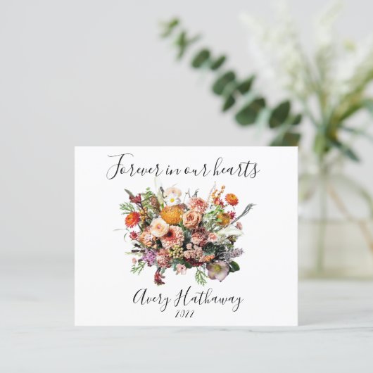 バジェットフラワーブーケ記念&葬式フライヤー (スタンド正面)