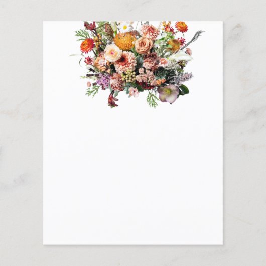 バジェットフラワーブーケ記念&葬式フライヤー (裏面)