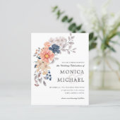 バジェットフローラシックコーラルピンクブルー結婚ズ (スタンド正面)