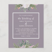 バジェットフローラダスティラバ結婚ンダーズフライヤー (正面)