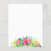 バジェットフローラトロピカルフラミンゴブライダルシャワー (裏面)