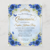 バジェットフローラネイビーブルー金ゴールドティアラキンセアニラ チラシ (正面)