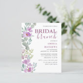 バジェットフローラピンクユーカリブライダルシャワー招待状 (スタンド正面)