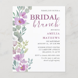 バジェットフローラピンクユーカリブライダルシャワー招待状