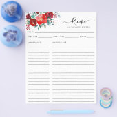 バジェットフローラブルグンディ葉ホリーレシピ チラシ (シングル)