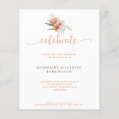 バジェットフローラボーホアーチエクセシデーション招待状 (裏面)