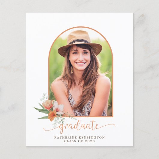 バジェットフローラボーホアーチエクセシデーション招待状 (正面)