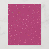 バジェットフローラユニコーン顔誕生日招待状 チラシ (裏面)