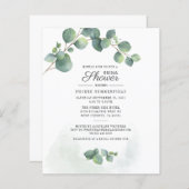 バジェットフローラユーカリプタスボタニカルブライダルシャワー (正面/裏面)