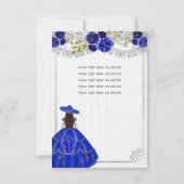 バジェットフローラ王室のブルーシルバーチャラキンセアニェラ ノートカード (裏面)