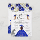 バジェットフローラ王室のブルーシルバーチャラキンセアニェラ ノートカード (正面/裏面)