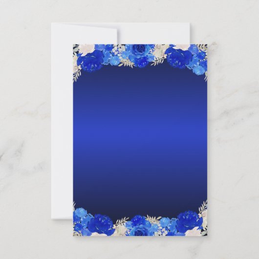 バジェットフローラ王室のブループリンセスグラムキンセアニェラ ノートカード (裏面)