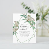 バジェットブライダルシャワーグリーナリーマグノリア招待状 (スタンド正面)