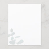 バジェットブライダルシャワーグリーナリーユーカリプキュラント (裏面)