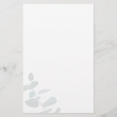 バジェットブライダルシャワーグリーナリーユーカリプキュラント 便箋 (裏面)