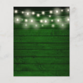 バジェットブライダルシャワースクイズグリーンレモン招待状 (裏面)