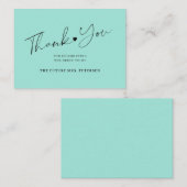 バジェットブライダルシャワースクリプトのシーガ感謝していラスユー ノートカード (正面/裏面)