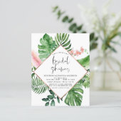 バジェットブライダルシャワートロピカルパームウォーターカラー (スタンド正面)