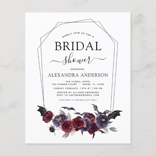 バジェットブライダルシャワーハロウィーン秋秋 (正面)