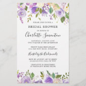 バジェットブライダルシャワーパープルグリーナリーボタニカル (正面)