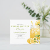 バジェットブライダルシャワーピクニックレモン招待状 (スタンド正面)